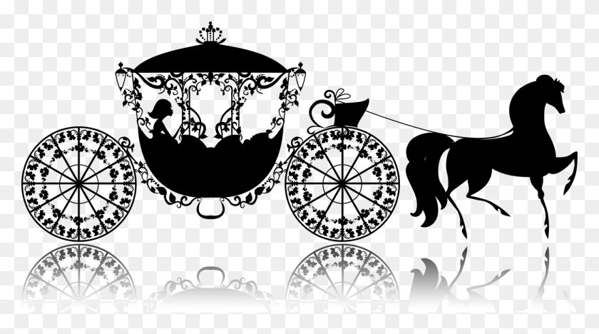 1300x680 Svg Freeuse Drawing Illustration Silhouette Illustration Carriage Horses, Text, Outdoors, Nature HD PNG Download