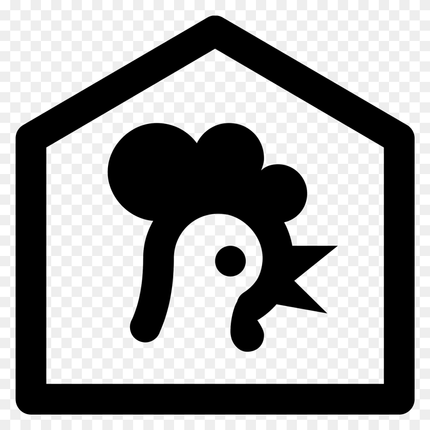 1577x1577 Svg Freeuse Farm House Icon Free Poulailler Icone, Gray, World Of Warcraft HD PNG Download