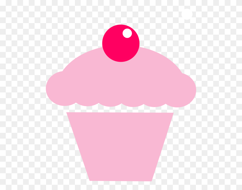 522x598 Svg Freeuse Library Cupcake Clip Art At Clker Com Online Pink Cupcake Clipart Clker, Cream, Dessert, Food HD PNG Download