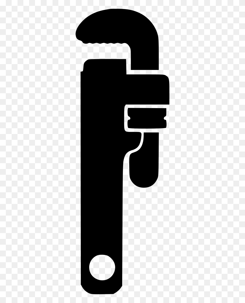 322x980 Svg Icon Free Onlinewebfonts Com Pipe Wrench Svg, Symbol, Stencil, Logo HD PNG Download