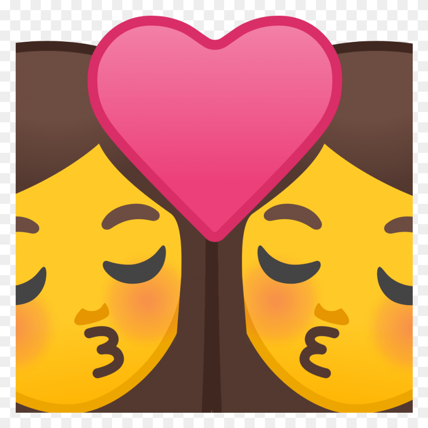 961x961 Svg Kiss Woman Man Emoji, Сердце, Текст, Лицо Hd Png Скачать
