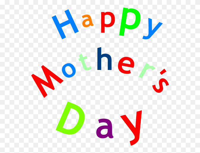580x583 Svg Library Happy Mother S Sign Clip Art At Happy Mothers Day Art Words, Text, Number, Symbol HD PNG Download