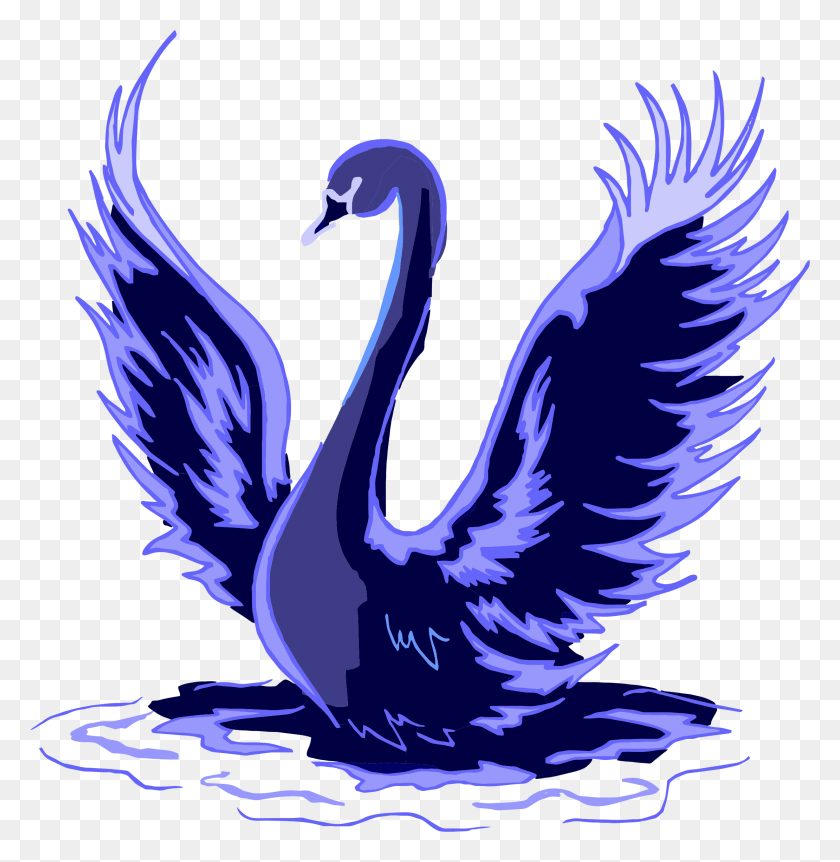 2220x2284 Svg Library Library Stylized Blue Transparentpng Image Swan Clipart, Animal, Bird, Symbol HD PNG Download