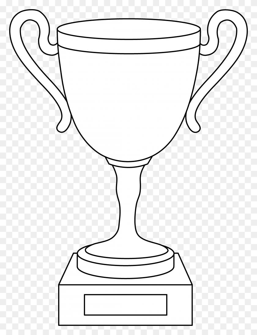 4351x5791 Svg Library Stock Cup Line Art Free Clip Coloring, Трофей, Лампа, Кубок Png Скачать