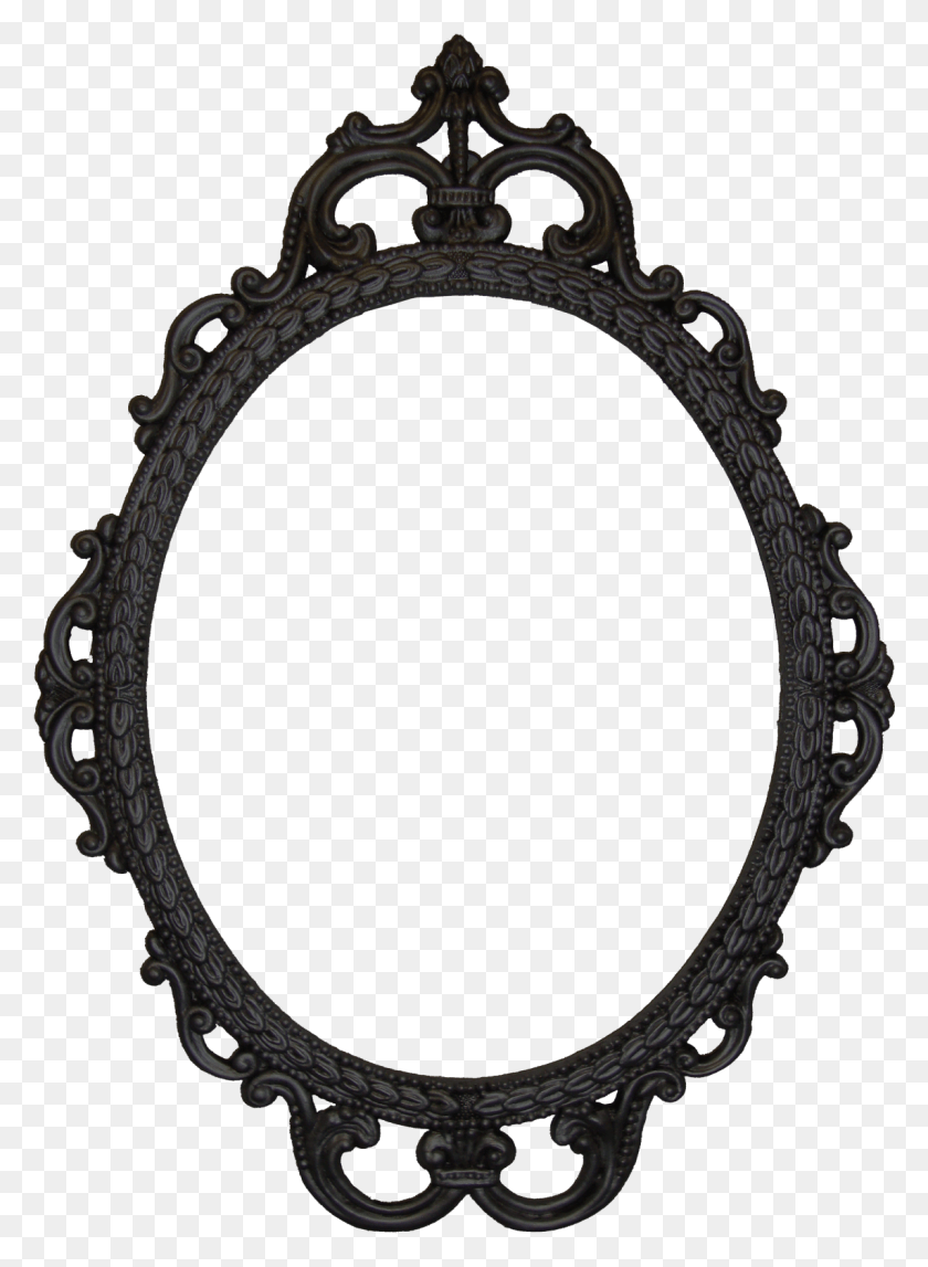 1143x1594 Svg Royalty Free Baroque Frame Clipart Mirror, Oval HD PNG Download