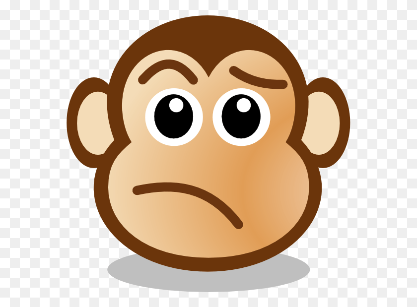 573x559 Svg Royalty Free Cilpart Trendy Face With Angry Monkey Face Cartoon, Label, Text, Sweets HD PNG Download