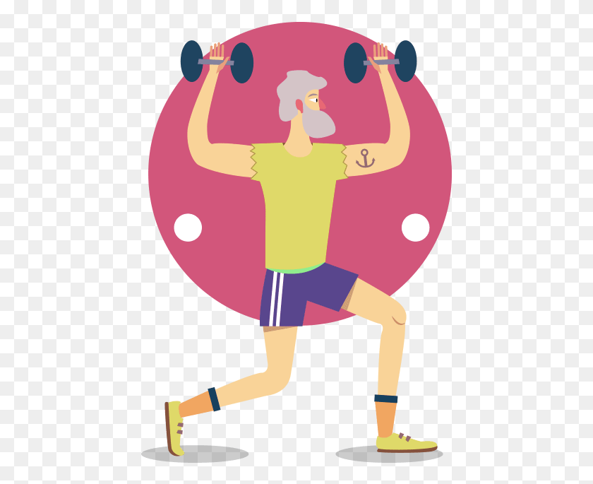 441x625 Svg Royalty Free Exercise For Seniors A Guide Illustration, Leisure Activities HD PNG Download