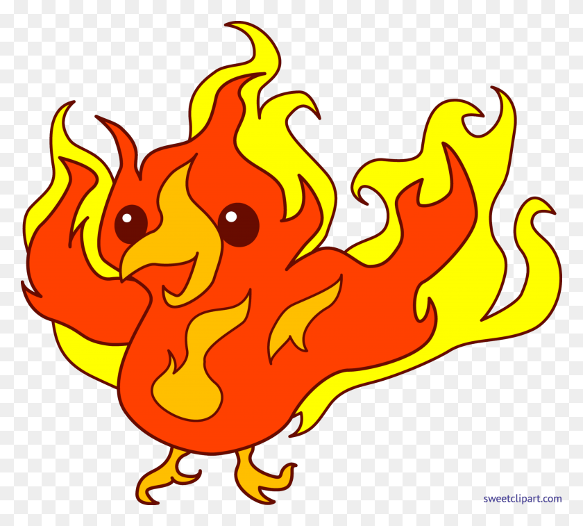 6525x5834 Svg Royalty Free Library Cute Clip Art Sweet Clipart Phoenix, Fire, Flame, Bonfire HD PNG Download