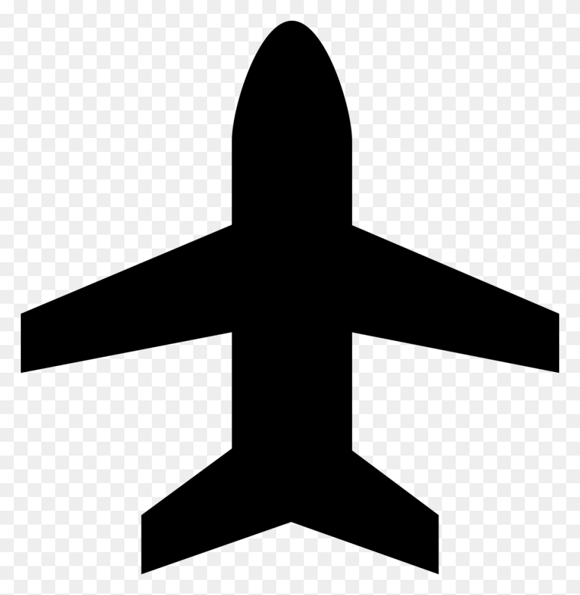 952x980 Svg Royalty Free Library Vertical Airplane Shape Symbol Airplane Design For Scrapbook, Cross, Vehicle, Transportation HD PNG Download