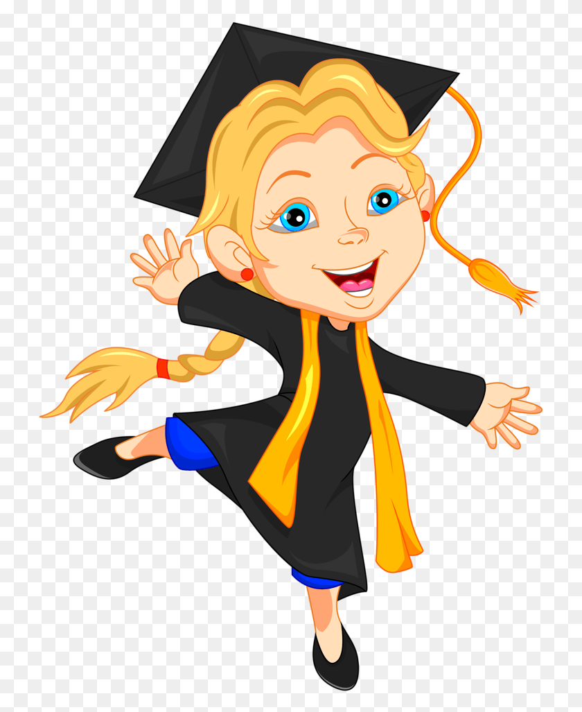 729x967 Svg Royalty Free Stock Grad Clipart Little Graduate Happy Graduate Vector, Person, Human, Hand HD PNG Download