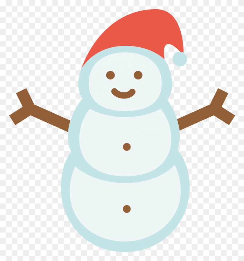 859x923 Svg Snowman, Nature, Outdoors, Winter HD PNG Download