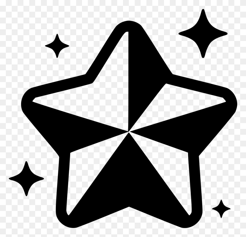 980x942 Svg Star Fancy Emblem, Symbol, Star Symbol HD PNG Download