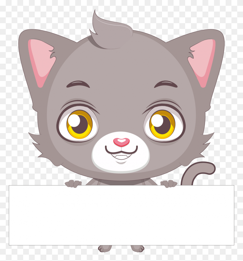 1280x1383 Svg Stock Cat Stock Illustration Transprent Free Cute Blank Label, Animal, Pet, Mammal HD PNG Download