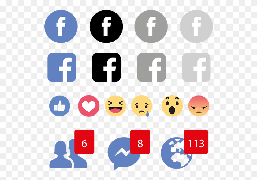 554x529 Svg Transparent Facebook Icon Logo Social Facebook Twitter, Number, Symbol, Text HD PNG Download