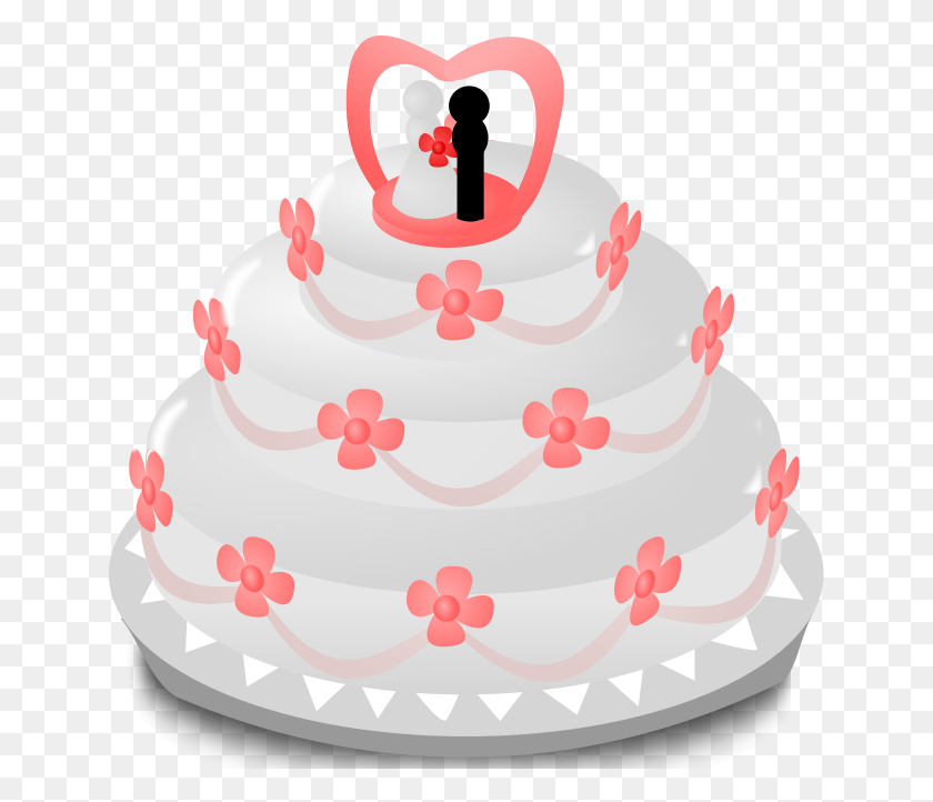 645x662 Svg Transparent Free Graphics For Weddings Dibujo De Tarta De Boda, Cake, Dessert, Food HD PNG Download