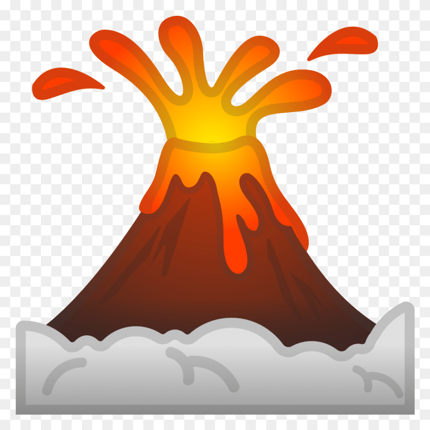 961x961 Svg Volcano Emoji, Mountain, Outdoors, Nature HD PNG Download