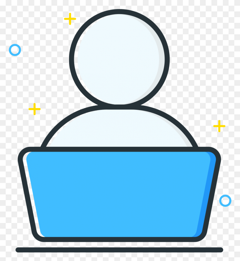 883x966 Svg Work On Laptop Icon, Electronics, Mirror, Car Mirror HD PNG Download