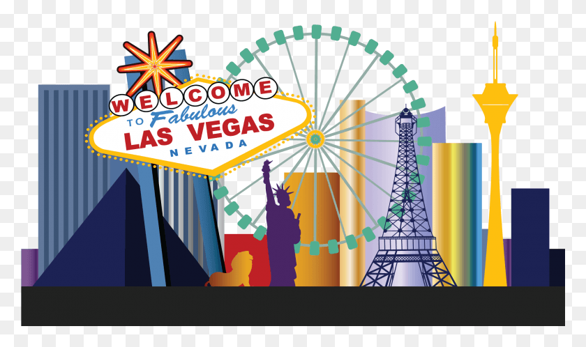 2049x1152 Descargar Png Swaba 2018 Abstracts Las Vegas Clipart Gratis, Parque De Atracciones, Noria, Parque Temático Hd Png
