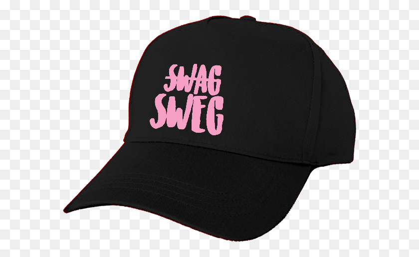 589x455 Swag Sweg Black Cap Baseball Cap, Clothing, Apparel, Hat HD PNG Download