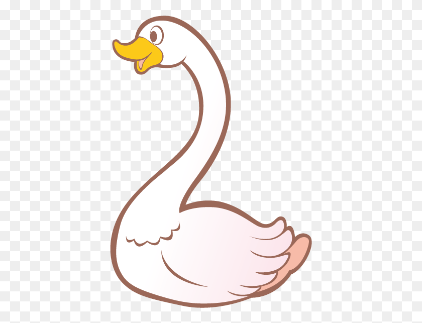 403x583 Swan Clipart Beak Duck, Animal, Bird, Flamingo HD PNG Download