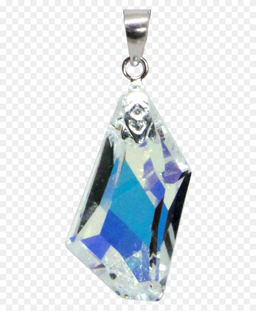 418x961 Swarovski De Art Aurora Borealis Crystal Pendant Necklace Locket, Gemstone, Jewelry, Accessories HD PNG Download