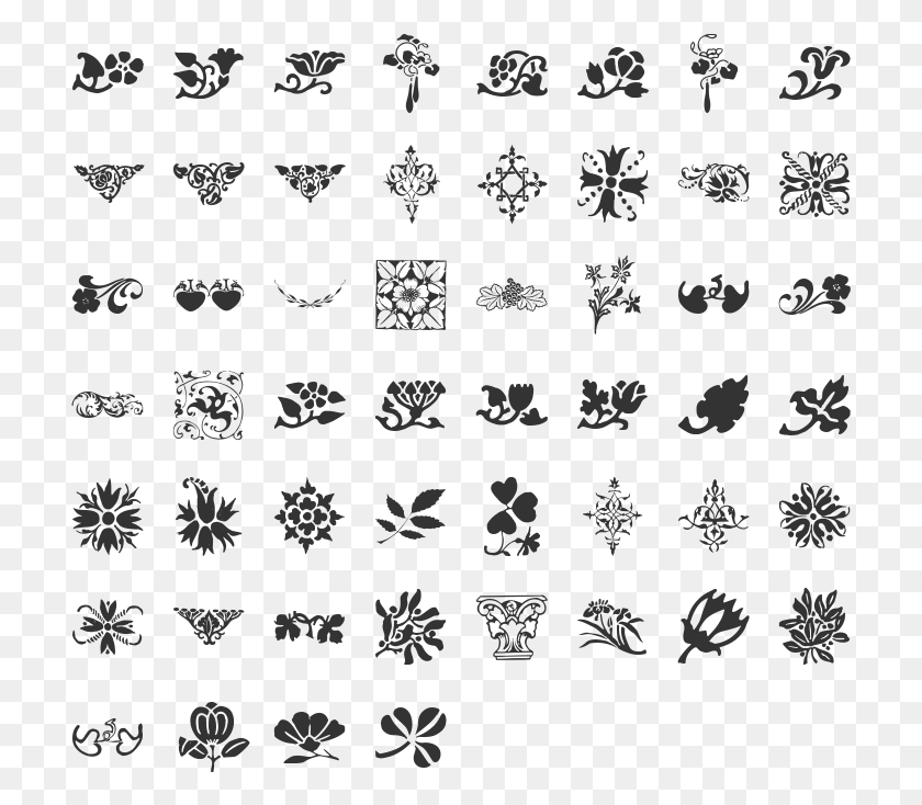711x674 Swashes Vector Fancy Ornament, Floral Design, Pattern, Graphics HD PNG Download