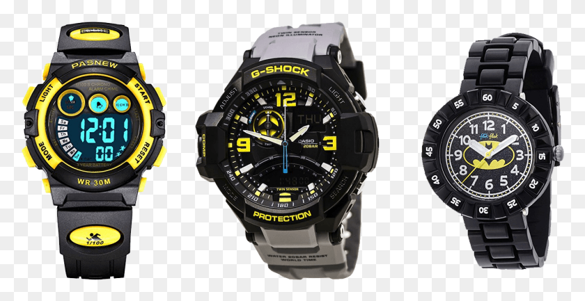 1304x625 Swatch Batman Kids39 Zfflp001 Analog Display Swiss Quartz Ga 1000 8a Casio, Wristwatch, Digital Watch HD PNG Download