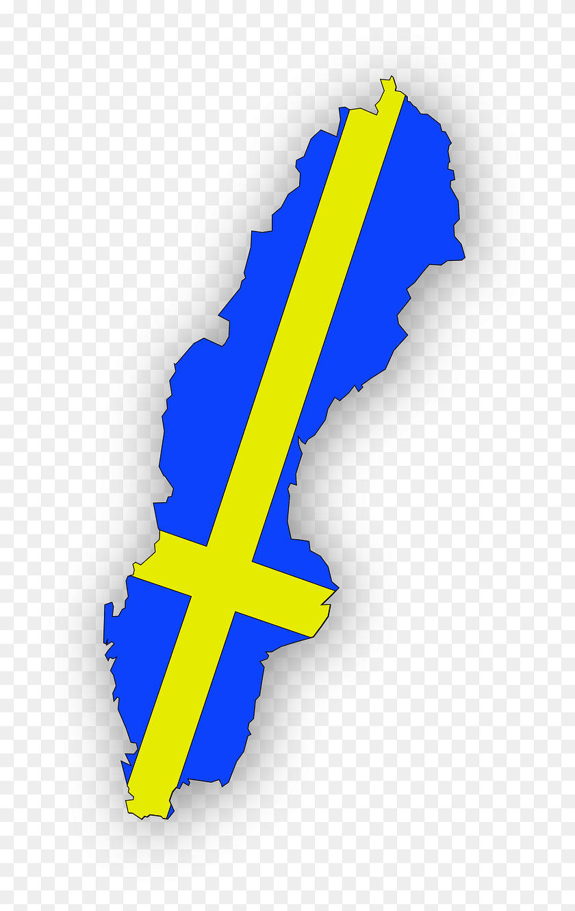 721x1270 Descargar Png / Bandera De Suecia Png
