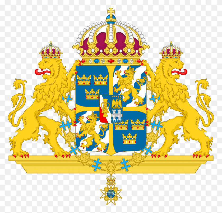 1200x1147 Sweden National Emblem, Graphics, Ornament HD PNG Download