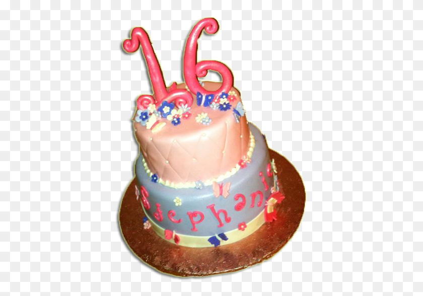 385x528 Sweet 16 Birthday Cake, Cake, Dessert, Food HD PNG Download
