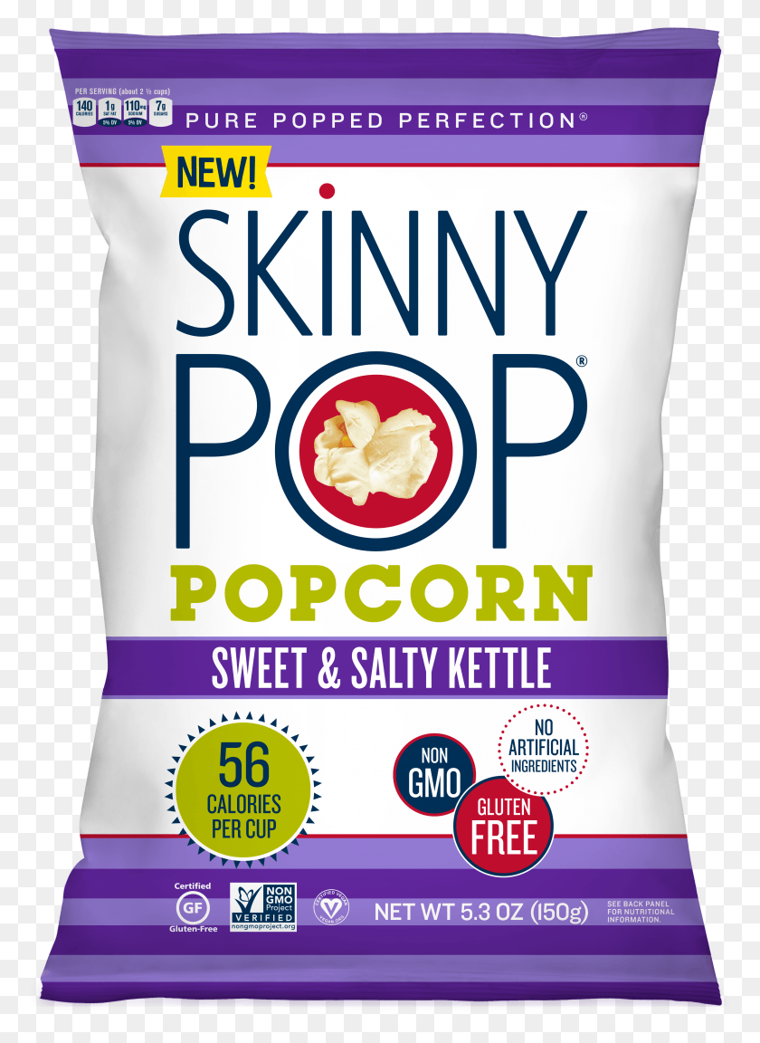 3083x4317 Sweet Amp Salty Kettle Popcorn Skinny Pop Sweet Popcorn, Bottle, Food, Label HD PNG Download