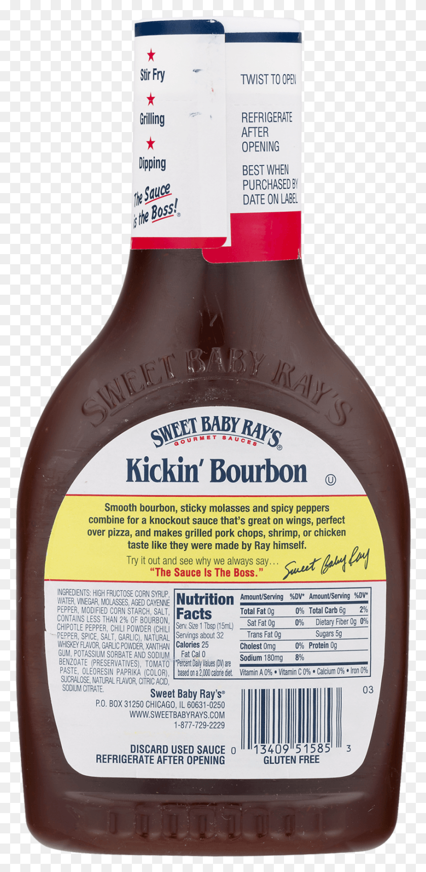 848x1801 Descargar Png Sweet Baby Ray39S Salsa Amp Marinade Kickin39 Bourbon Sweet Baby Ray39S Salsa Teriyaki Ingredientes, Alimentos, Cerveza, Alcohol Hd Png