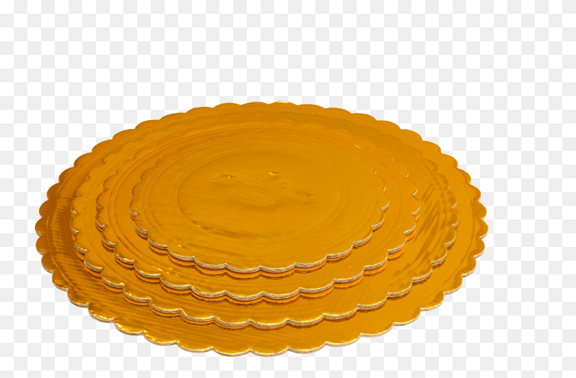 775x491 Sweet Carrier Collection Gold Embossed Scalloped Cake Circle, Meal, Food, Dish HD PNG Download
