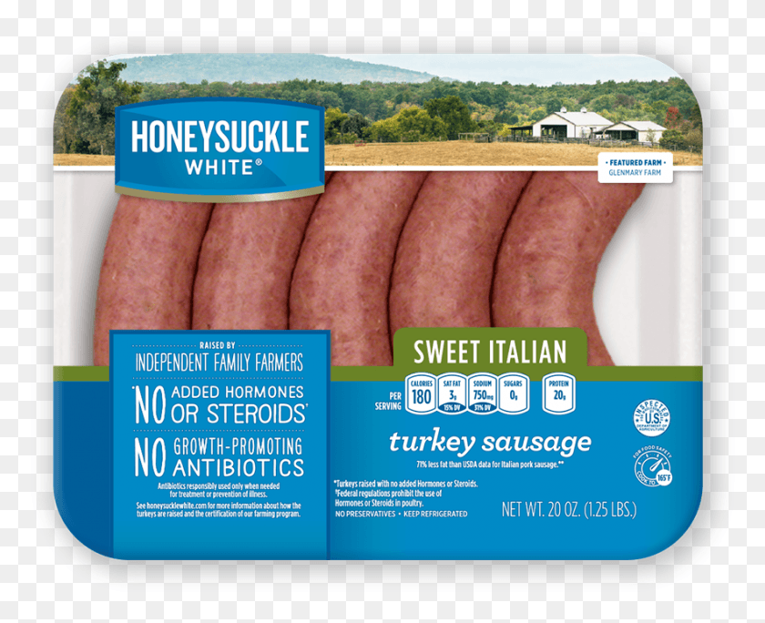 880x704 Sweet Italian Turkey Sausage Links Honeysuckle White Turkey Sausage, Person, Human, Food HD PNG Download