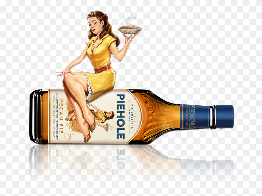660x567 Sweet Peggy On Pecan Pie Bottle Piehole Whiskey Pie Hole Whisky, Person, Human, Beer HD PNG Download