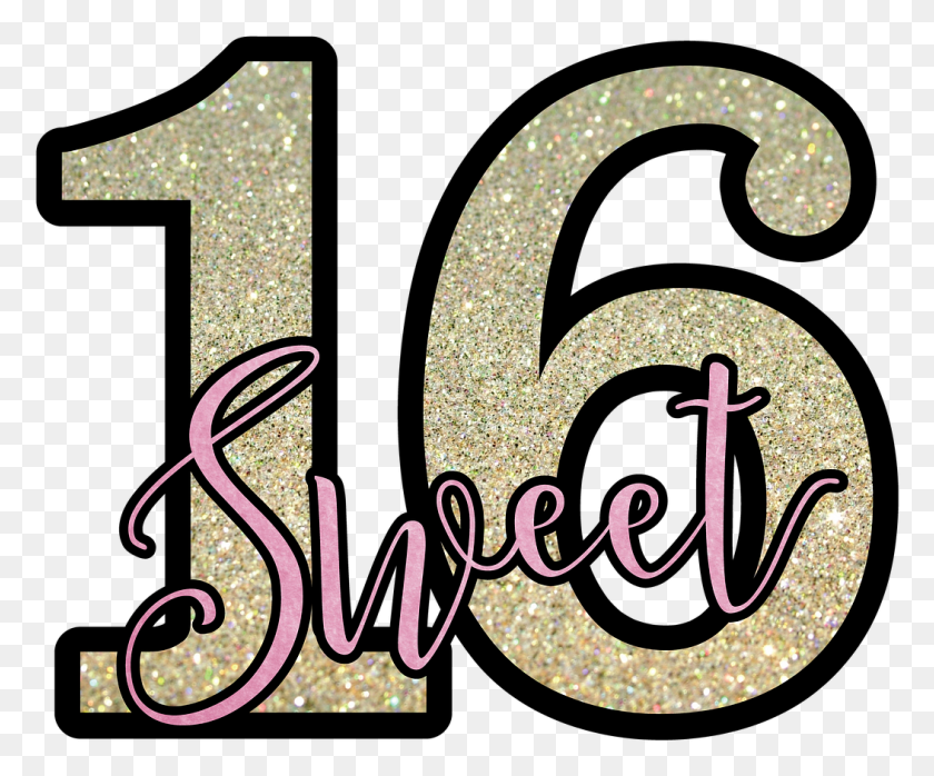 1052x861 Sweet Sixteen Clipart, Text, Number, Symbol HD PNG Download