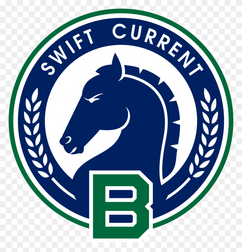 900x941 Descargar Png / Logotipo De Swift Current Broncos, Etiqueta, Texto, Símbolo Hd Png