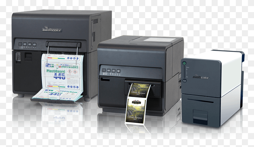 780x426 Descargar Png Swiftcolor Digital Inkjet On Demand Short Run Label Impresora De Etiquetas A Color Canon, Máquina, Texto, Computadora Portátil Hd Png