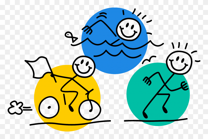 2002x1284 Swim Bike Run, Sphere, Graphics HD PNG Download