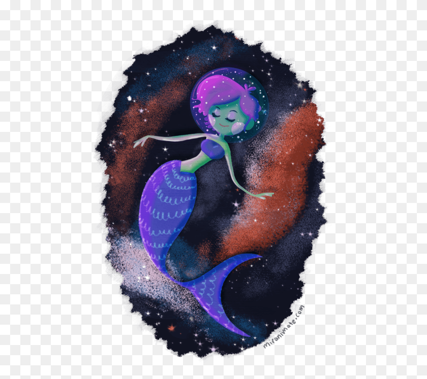 501x687 Swim On Space Mermaid Illustration, Outdoors, Nature, Graphics HD PNG Download