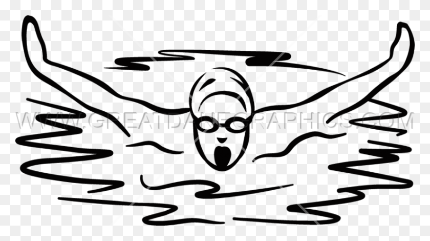 825x434 Swimming Black And White, Sport, Sports, Bow HD PNG Download