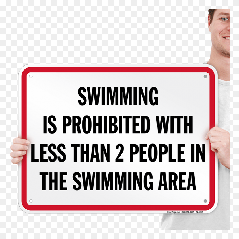 800x800 Swimming Prohibited Tennessee Pool Sign Sign, Person, Human, Text HD PNG Download