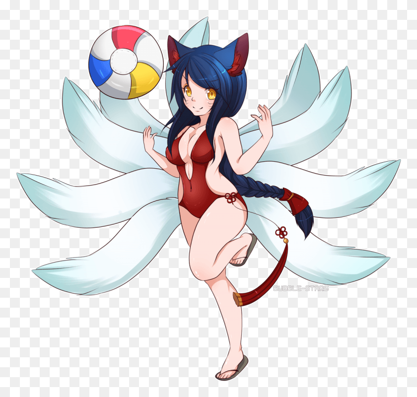 1170x1111 Swimsuit Ahri Cartoon, Person, Human, Soccer Ball HD PNG Download
