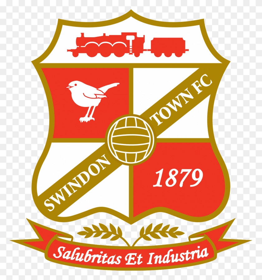 1200x1285 Swindon Town F.c., Label, Text, Bird HD PNG Download
