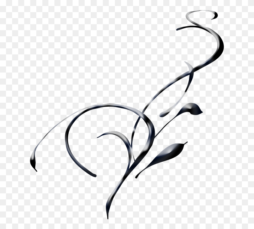 647x698 Водоворот Абстрактный Черный Атлас Элегантный Дизайн Гамбар Кошка Хитам Абстрак, Растение, Цветок, Цветение Png Скачать