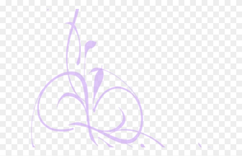 626x481 Swirls Clipart Purple Grey Flowers Clipart, Pattern, Floral Design, Graphics HD PNG Download