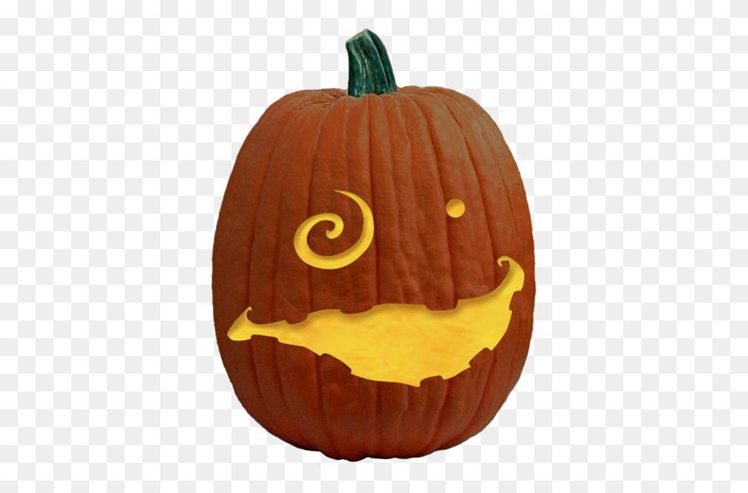 369x494 Swirly Pumpkin Carving Pattern Pumpkin Carving Cat In The Hat, Plant, Vegetable, Food HD PNG Download