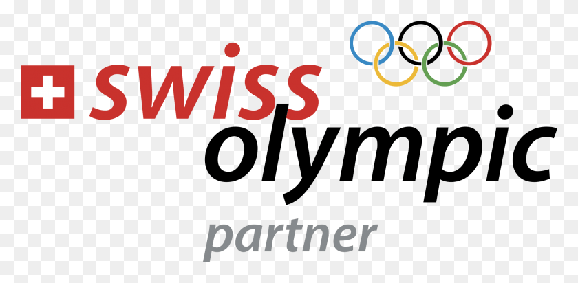 2049x926 Swiss Olympic Partner Logo Transparent Swiss Olympic, Text, Number, Symbol HD PNG Download