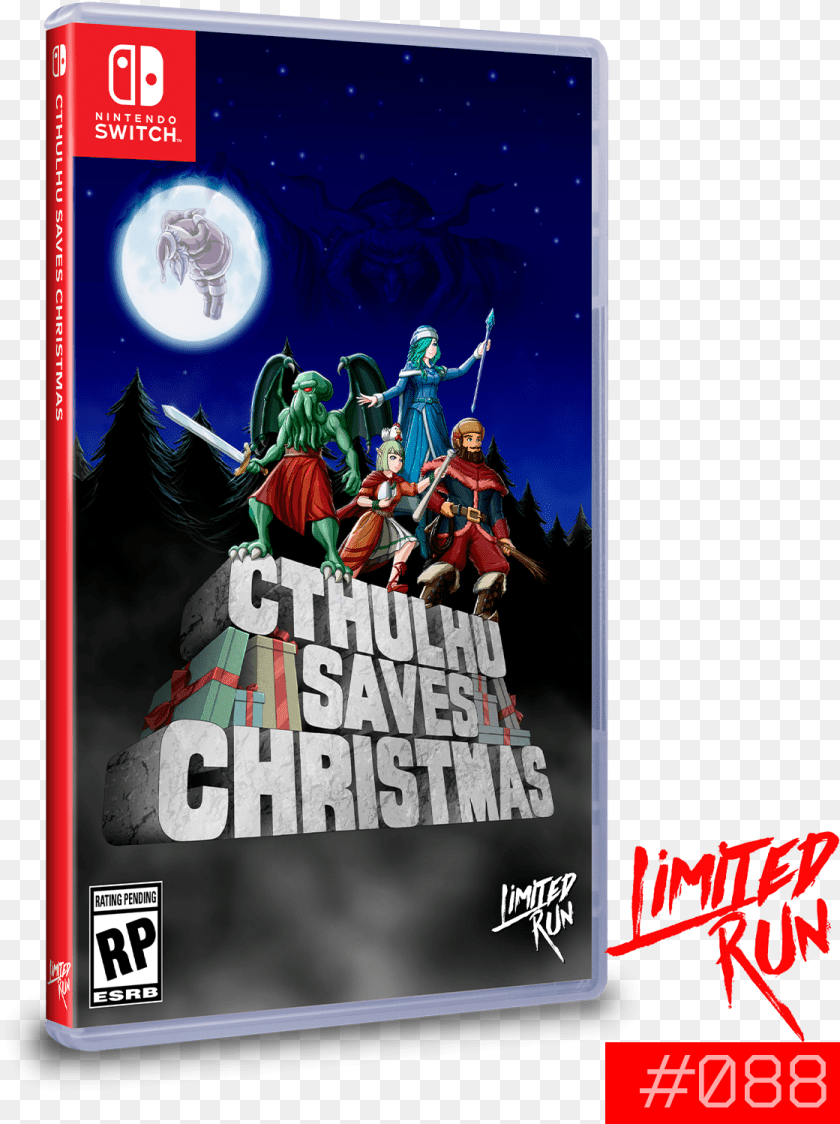 1120x1498 Switch Limited Run 88 Cthulhu Saves Christmas Cover, Adult, Book, Female, Person Transparent PNG