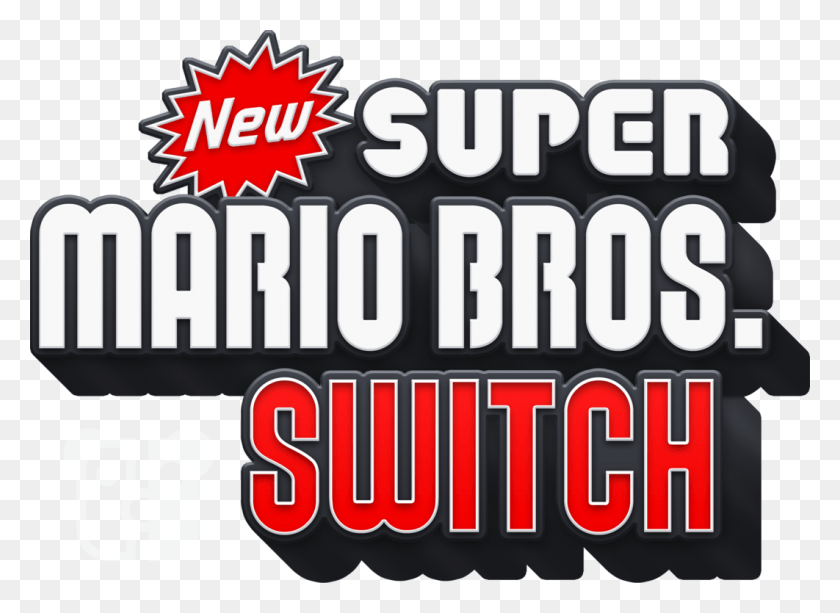 1062x753 Descargar Png Switch Logo New Super Mario Bros Wii, Word, Texto, Etiqueta Hd Png
